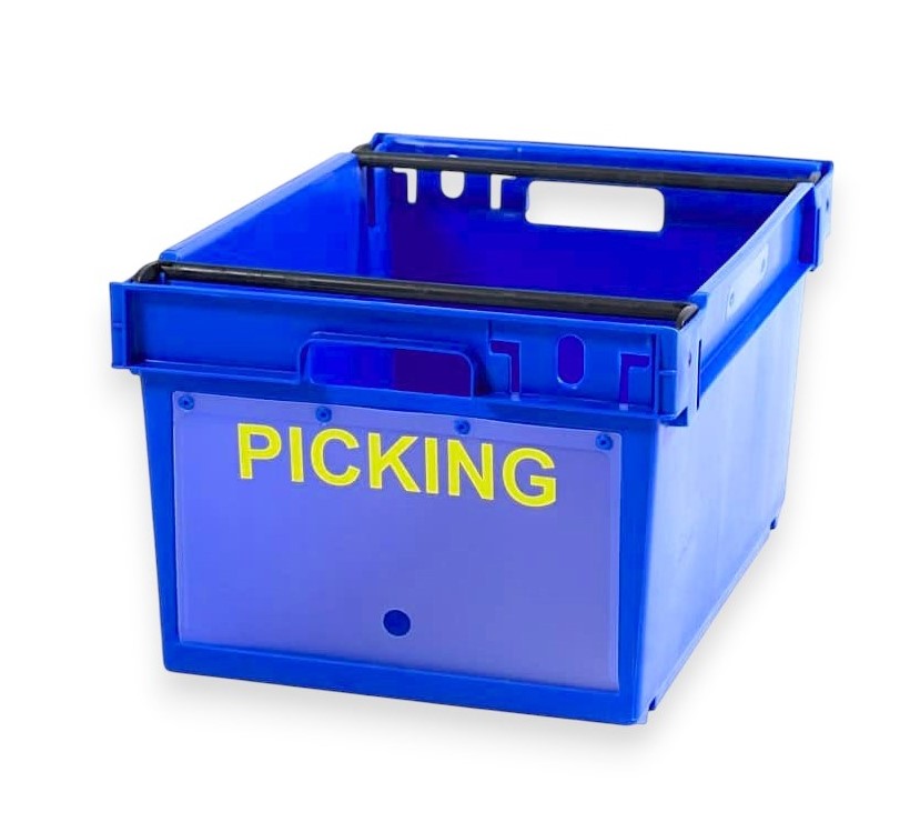 Caixa com abertura para picking e portinhola tapa pó Ref. 1306