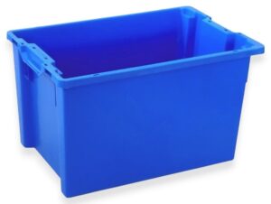 caixa-2354 Caixa de plástico fundo gradeado, lados fechados Ref. 2354