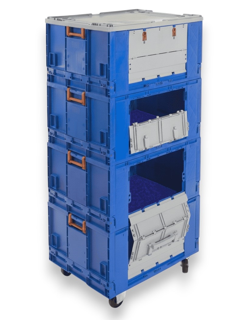 Módulo Roll-container com 4 planos