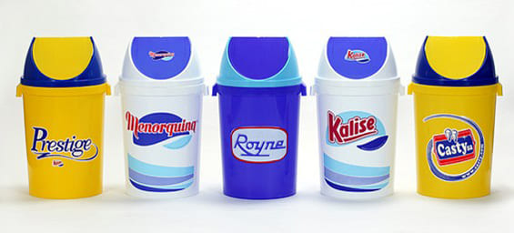 Papeleiras personalizadas