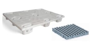 Paletes e estrados de plástico